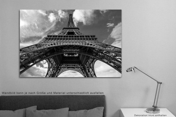 Le Tour Eiffel - Noir et Blanc No.3 | Wandbild